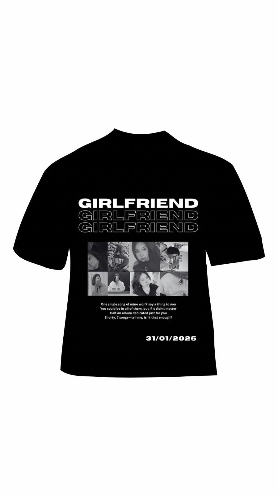 Playera boyfriend y Girlfriend personalizable