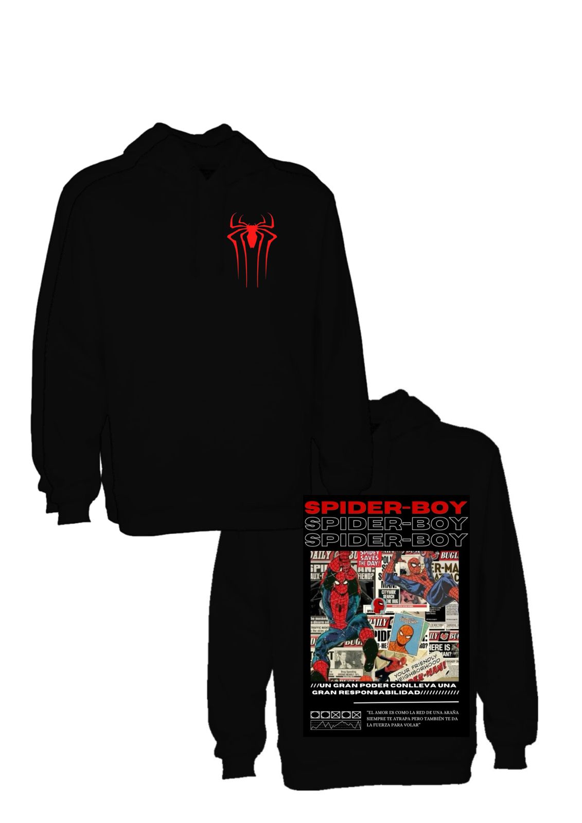 Sudadera Pareja Spiderman
