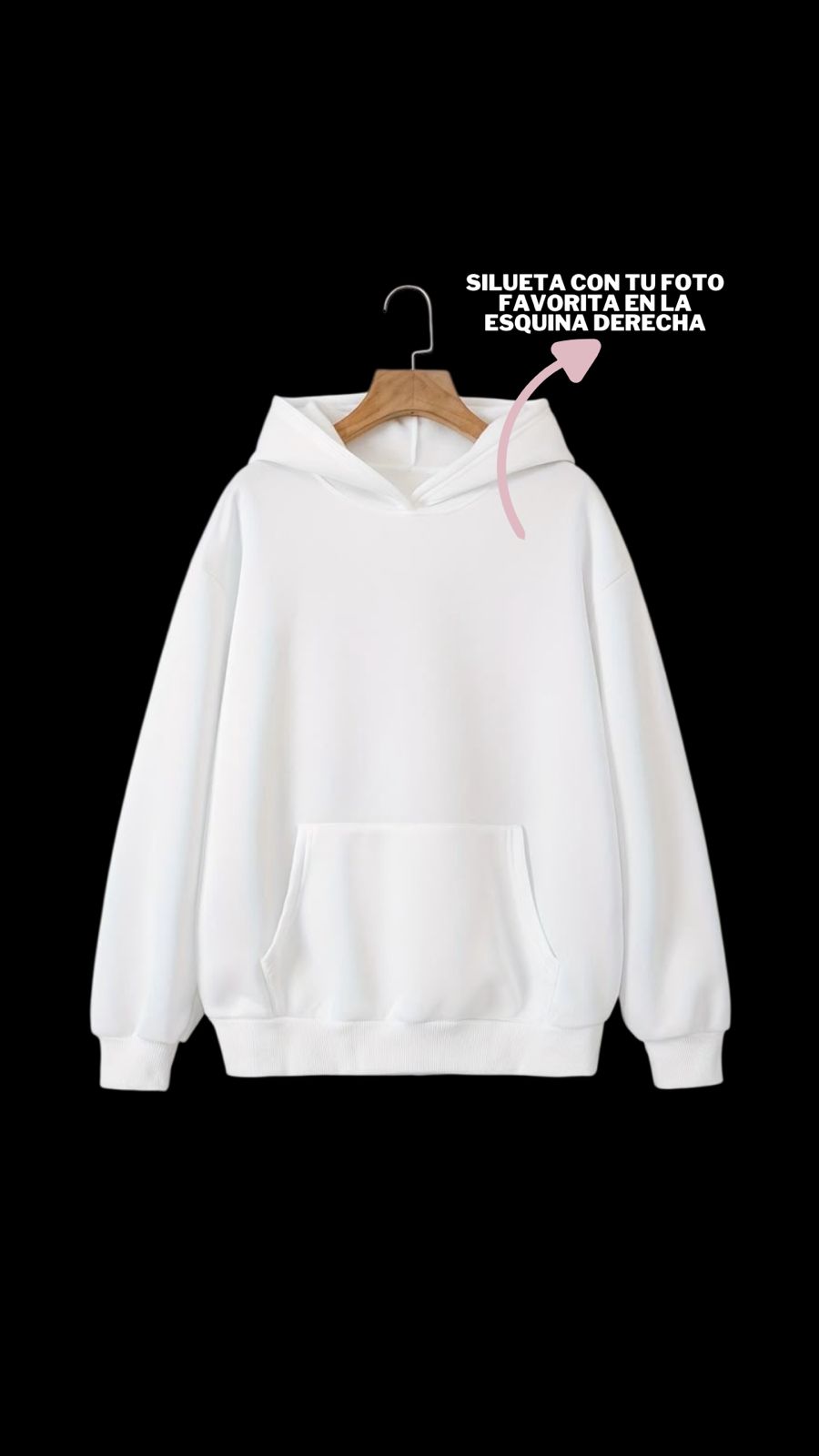 Sudadera con Capucha Silueta