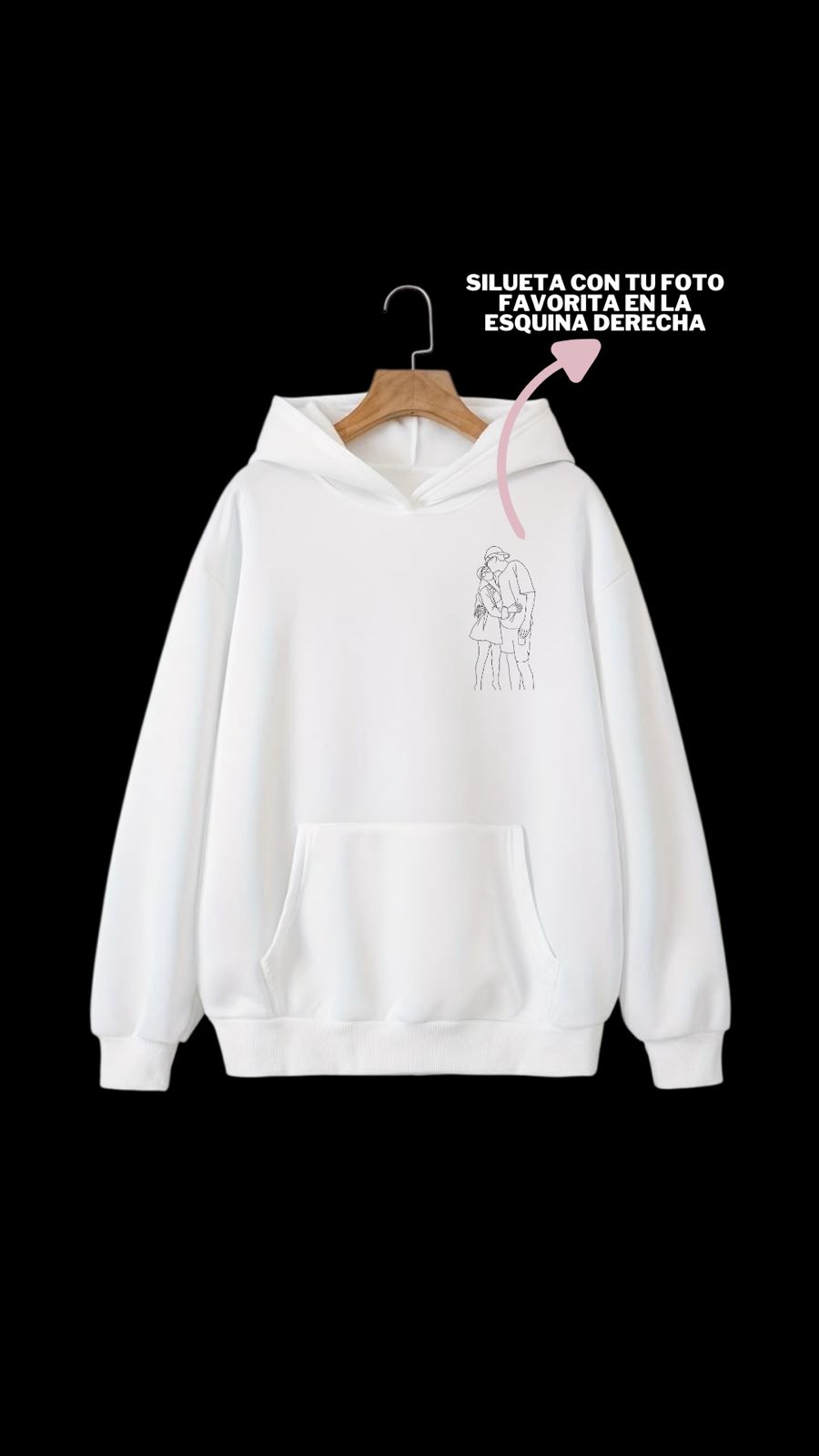 Sudadera con Capucha Silueta