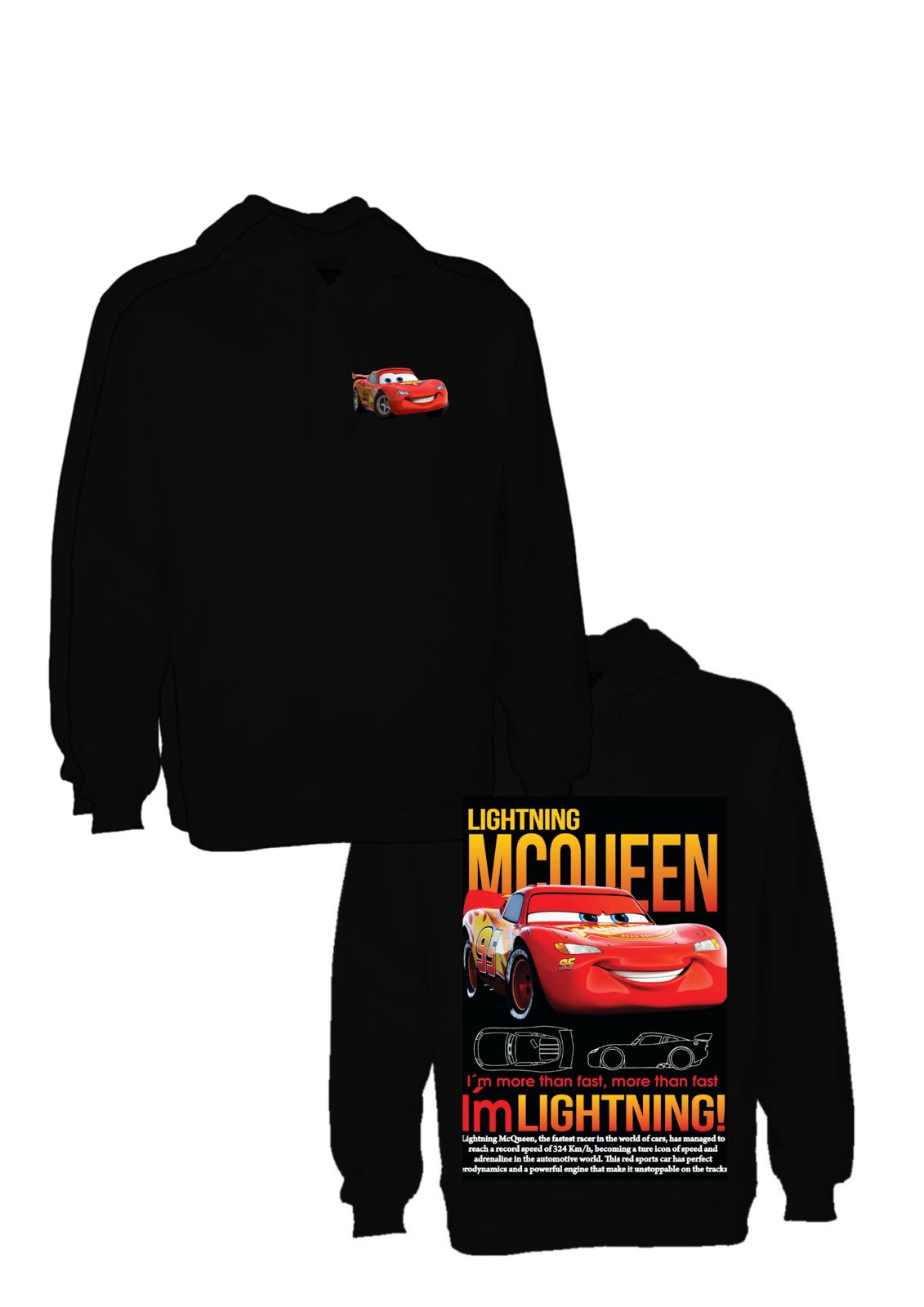 Sudadera Pareja cars