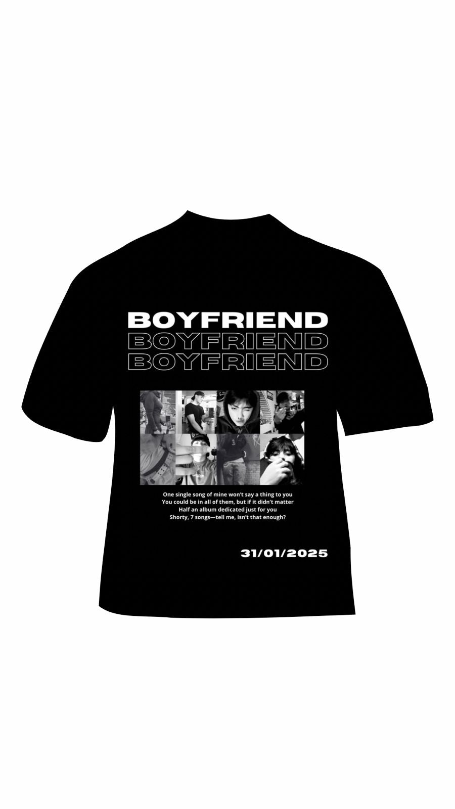 Playera boyfriend y Girlfriend personalizable