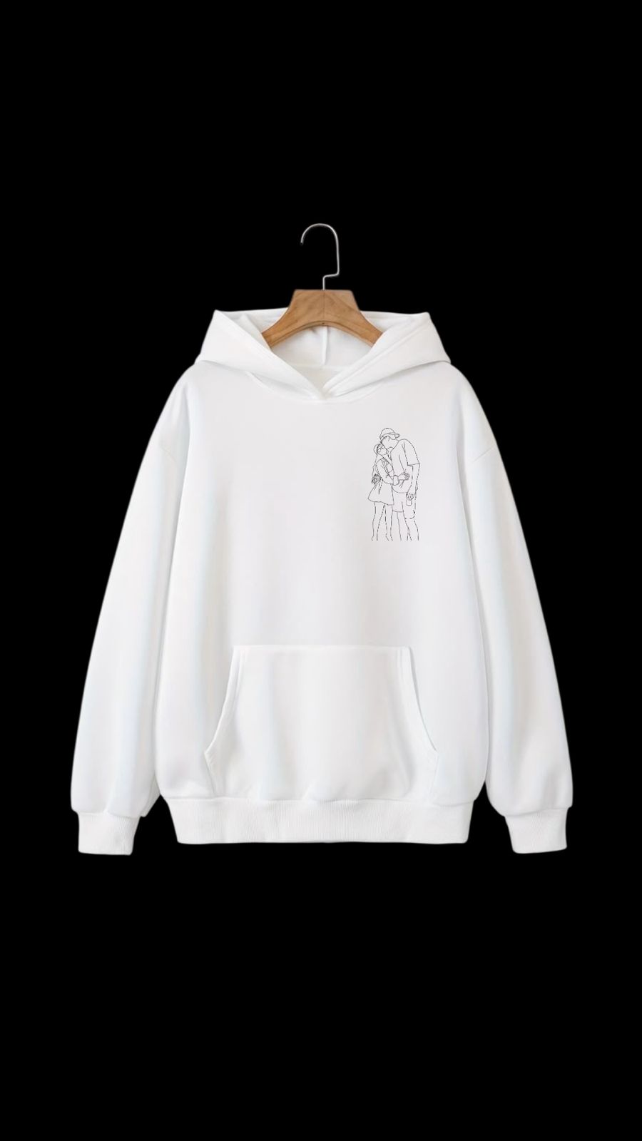 Sudadera con Capucha Silueta
