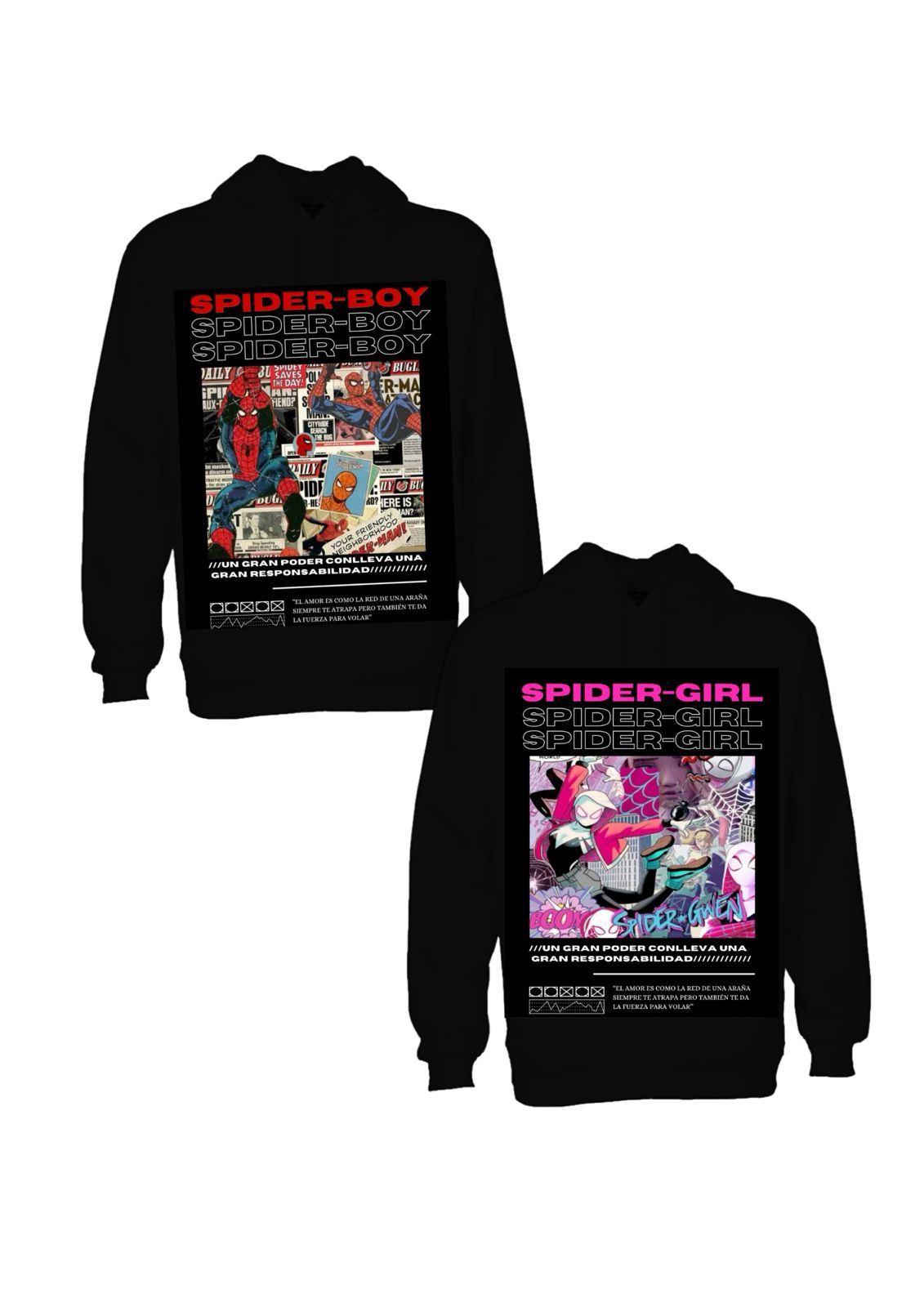 Sudadera Pareja Spiderman
