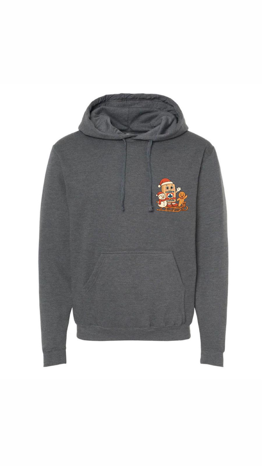 Sudadera Familia Costalito Navidad Gris