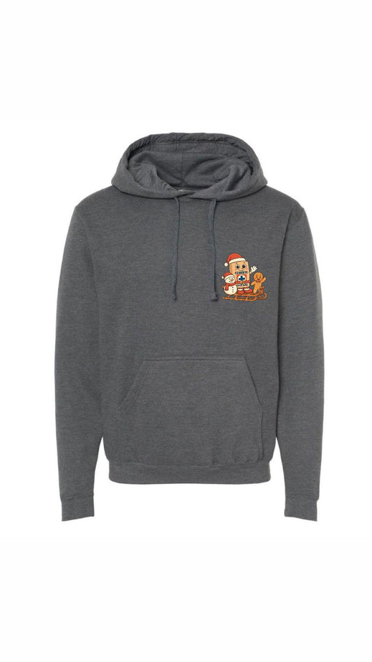 Sudadera Familia Costalito Navidad Gris